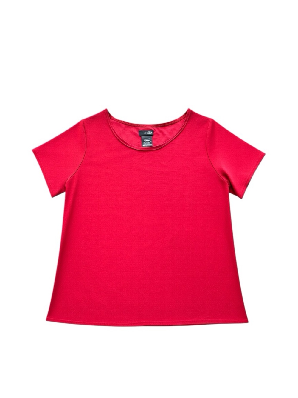East 5th Women’s Stretchy Crewneck Short-Sleeve Tee Red Size-L GUC